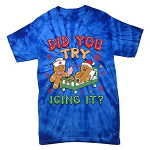 Funny Gingerbread Christmas – Did You Try Icing It? Gift Tie-Dye T-Shirt