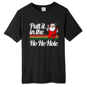 Funny Golfing Christmas Tee Holiday Golf Ball Santa Claus Meaningful Gift Tall Fusion ChromaSoft Performance T-Shirt