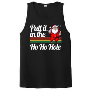 Funny Golfing Christmas Tee Holiday Golf Ball Santa Claus Meaningful Gift PosiCharge Competitor Tank