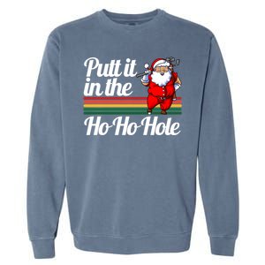 Funny Golfing Christmas Tee Holiday Golf Ball Santa Claus Meaningful Gift Garment-Dyed Sweatshirt