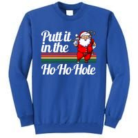 Funny Golfing Christmas Tee Holiday Golf Ball Santa Claus Meaningful Gift Tall Sweatshirt