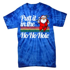 Funny Golfing Christmas Tee Holiday Golf Ball Santa Claus Meaningful Gift Tie-Dye T-Shirt