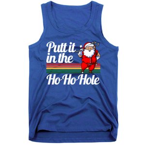 Funny Golfing Christmas Tee Holiday Golf Ball Santa Claus Meaningful Gift Tank Top