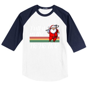 Funny Golfing Christmas Tee Holiday Golf Ball Santa Claus Meaningful Gift Baseball Sleeve Shirt