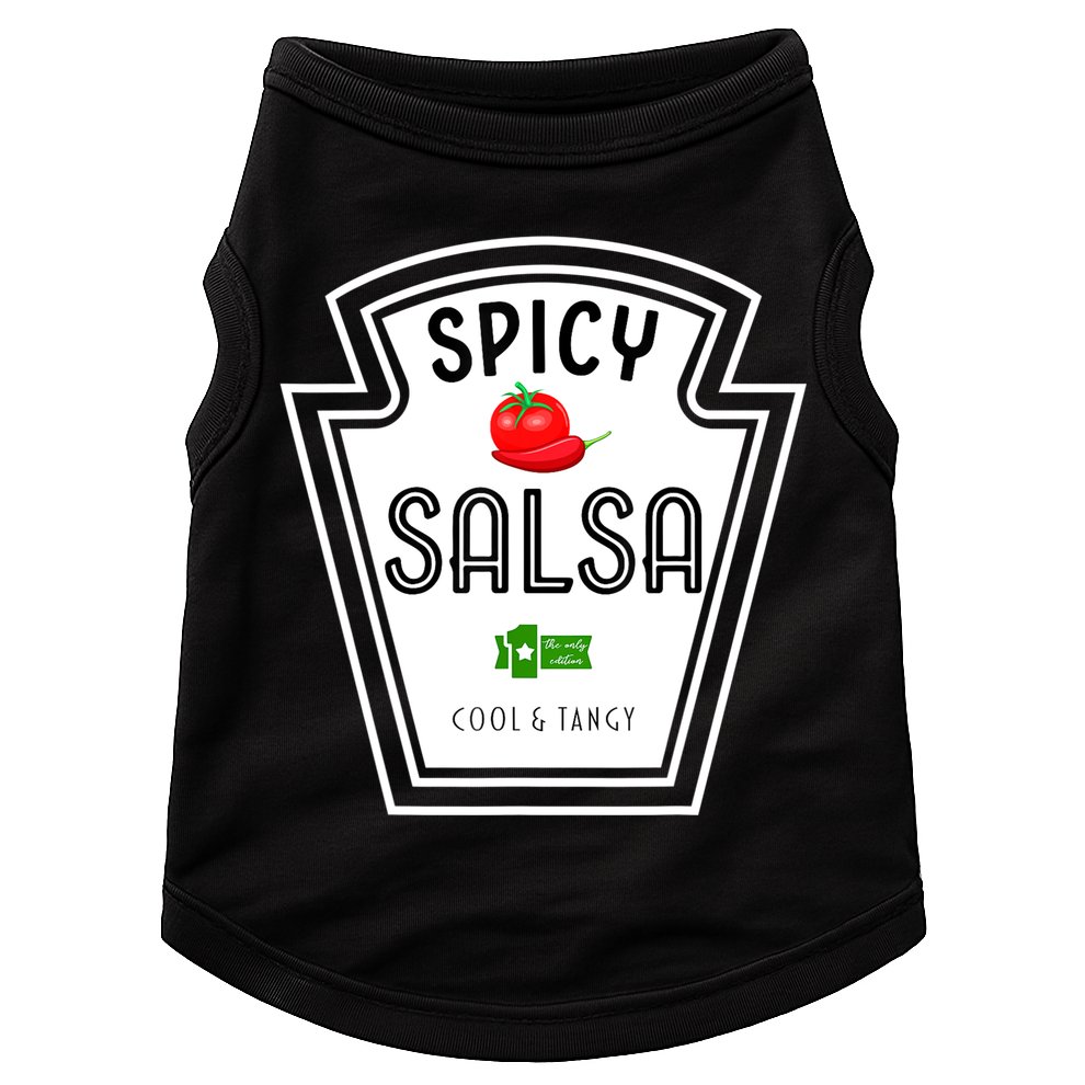 Funny Group Condiment Team Halloween Costume Spicy Salsa Doggie Tank