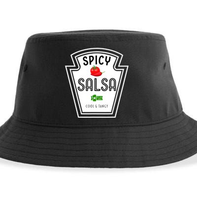 Funny Group Condiment Team Halloween Costume Spicy Salsa Sustainable Bucket Hat
