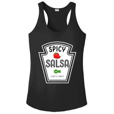 Funny Group Condiment Team Halloween Costume Spicy Salsa Ladies PosiCharge Competitor Racerback Tank