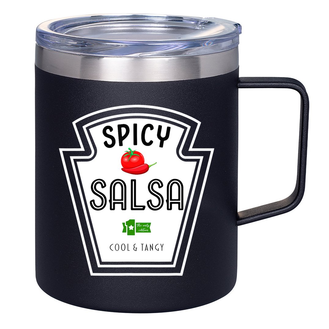 Funny Group Condiment Team Halloween Costume Spicy Salsa 12oz Stainless Steel Coffee Mug