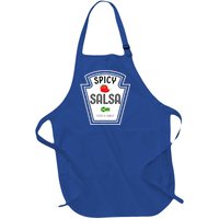 Funny Group Condiment Team Halloween Costume Spicy Salsa Full-Length Apron With Pockets