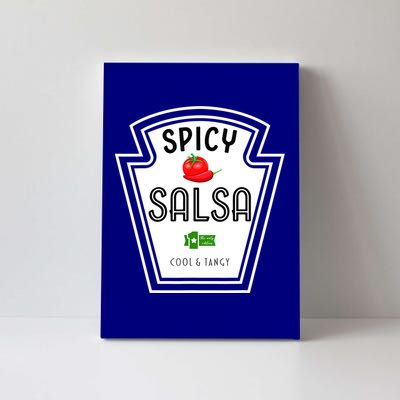 Funny Group Condiment Team Halloween Costume Spicy Salsa Canvas