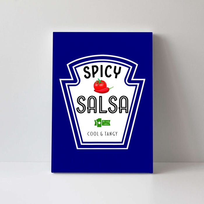 Funny Group Condiment Team Halloween Costume Spicy Salsa Canvas