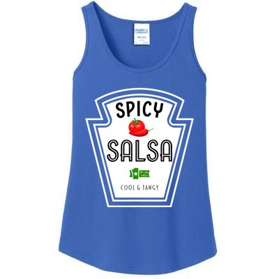 Funny Group Condiment Team Halloween Costume Spicy Salsa Ladies Essential Tank