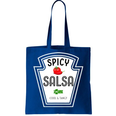 Funny Group Condiment Team Halloween Costume Spicy Salsa Tote Bag