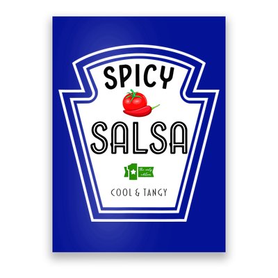 Funny Group Condiment Team Halloween Costume Spicy Salsa Poster