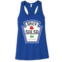 Funny Group Condiment Team Halloween Costume Spicy Salsa Women's Racerback Tank