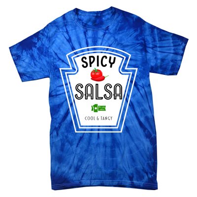 Funny Group Condiment Team Halloween Costume Spicy Salsa Tie-Dye T-Shirt