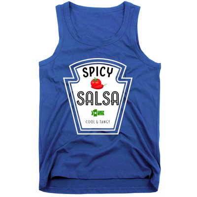 Funny Group Condiment Team Halloween Costume Spicy Salsa Tank Top