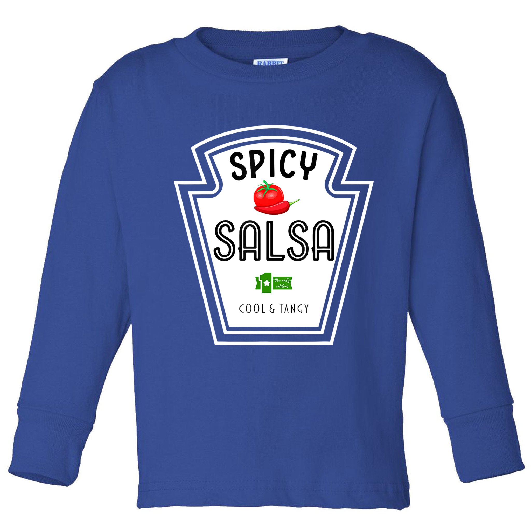 Funny Group Condiment Team Halloween Costume Spicy Salsa Toddler Long Sleeve Shirt
