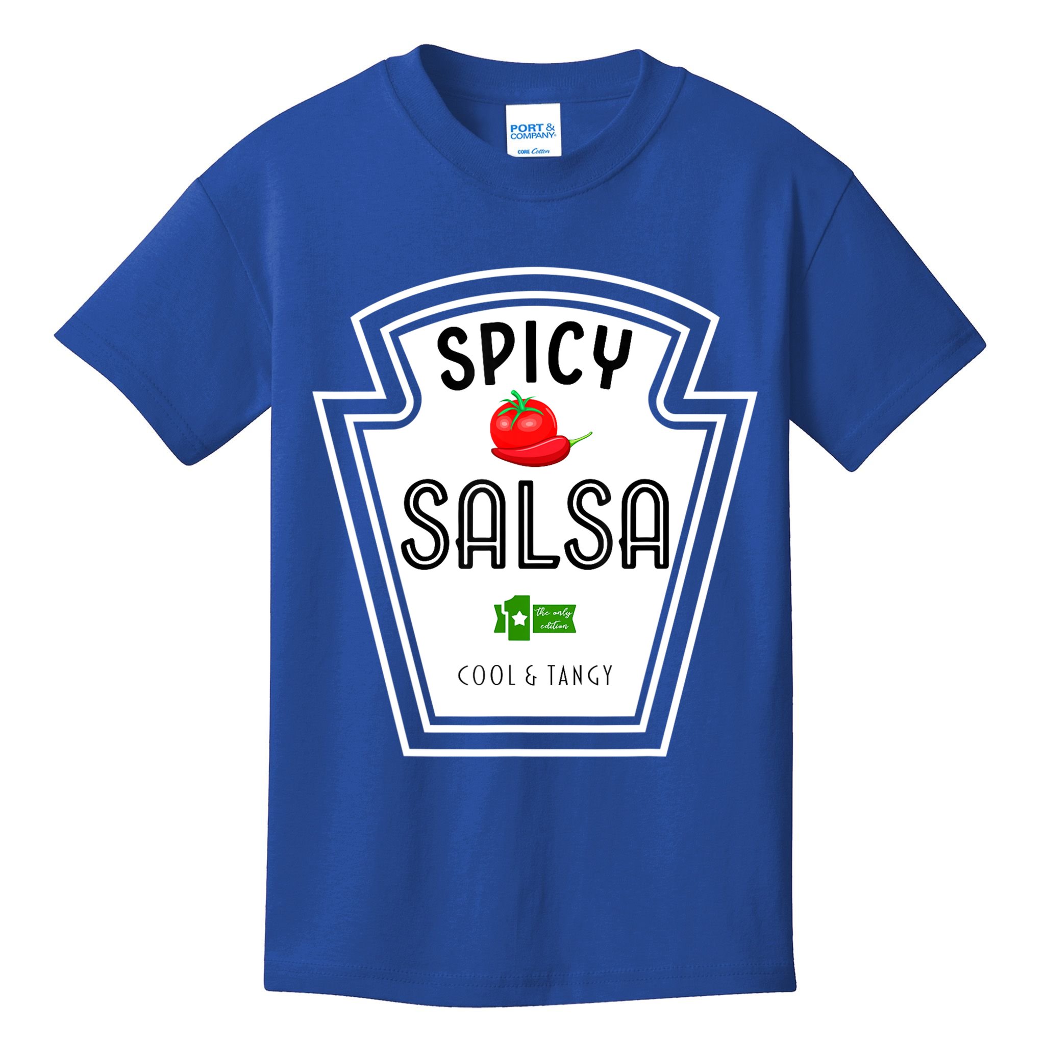 Funny Group Condiment Team Halloween Costume Spicy Salsa Kids T-Shirt
