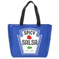 Funny Group Condiment Team Halloween Costume Spicy Salsa Zip Tote Bag