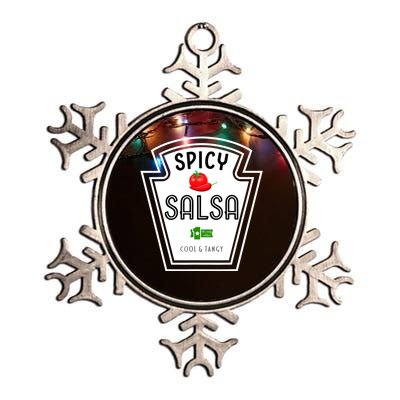 Funny Group Condiment Team Halloween Costume Spicy Salsa Metallic Star Ornament