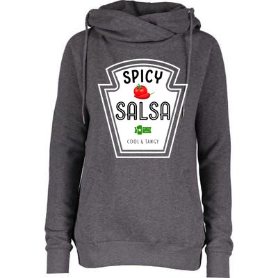 Funny Group Condiment Team Halloween Costume Spicy Salsa Womens Funnel Neck Pullover Hood