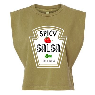 Funny Group Condiment Team Halloween Costume Spicy Salsa Garment-Dyed Women's Muscle Tee