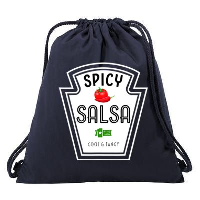 Funny Group Condiment Team Halloween Costume Spicy Salsa Drawstring Bag