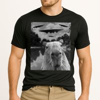 Funny Graphic Capybara Selfie With Ufos Weird Performance Shirt
