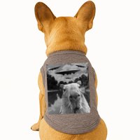 Funny Graphic Capybara Selfie With Ufos Weird Doggie Tank