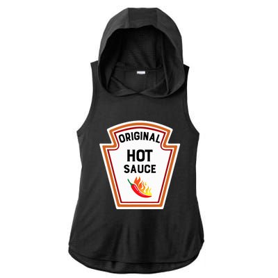 Funny Group Condiments Halloween Costume Original Hot Sauce Ladies PosiCharge Tri-Blend Wicking Draft Hoodie Tank