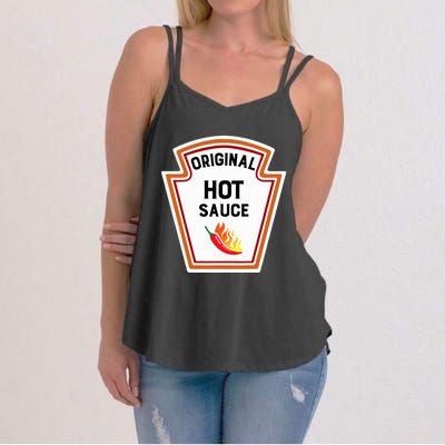 Funny Group Condiments Halloween Costume Original Hot Sauce Women's Strappy Tank