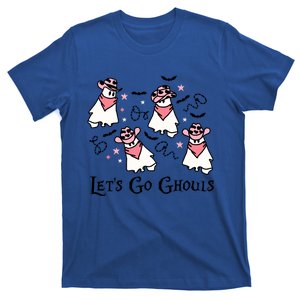 Funny Ghost Cow Lets Go Ghouls Western Country Halloween Gift T-Shirt