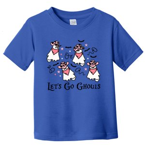 Funny Ghost Cow Lets Go Ghouls Western Country Halloween Gift Toddler T-Shirt