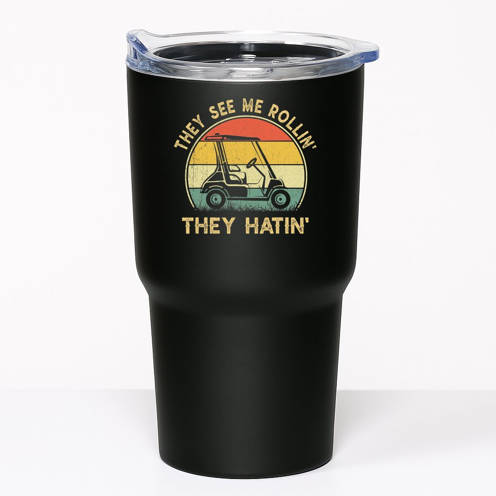 Funny Golf Cart It's a Villages Thing Golf Car Humor Tumbler