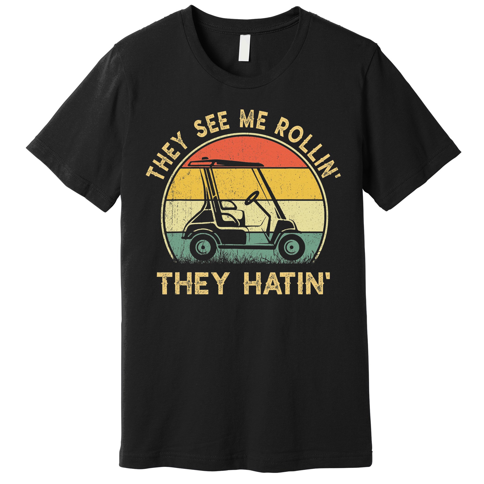 Funny Golf Cart It's a Villages Thing Golf Car Humor Premium T-Shirt