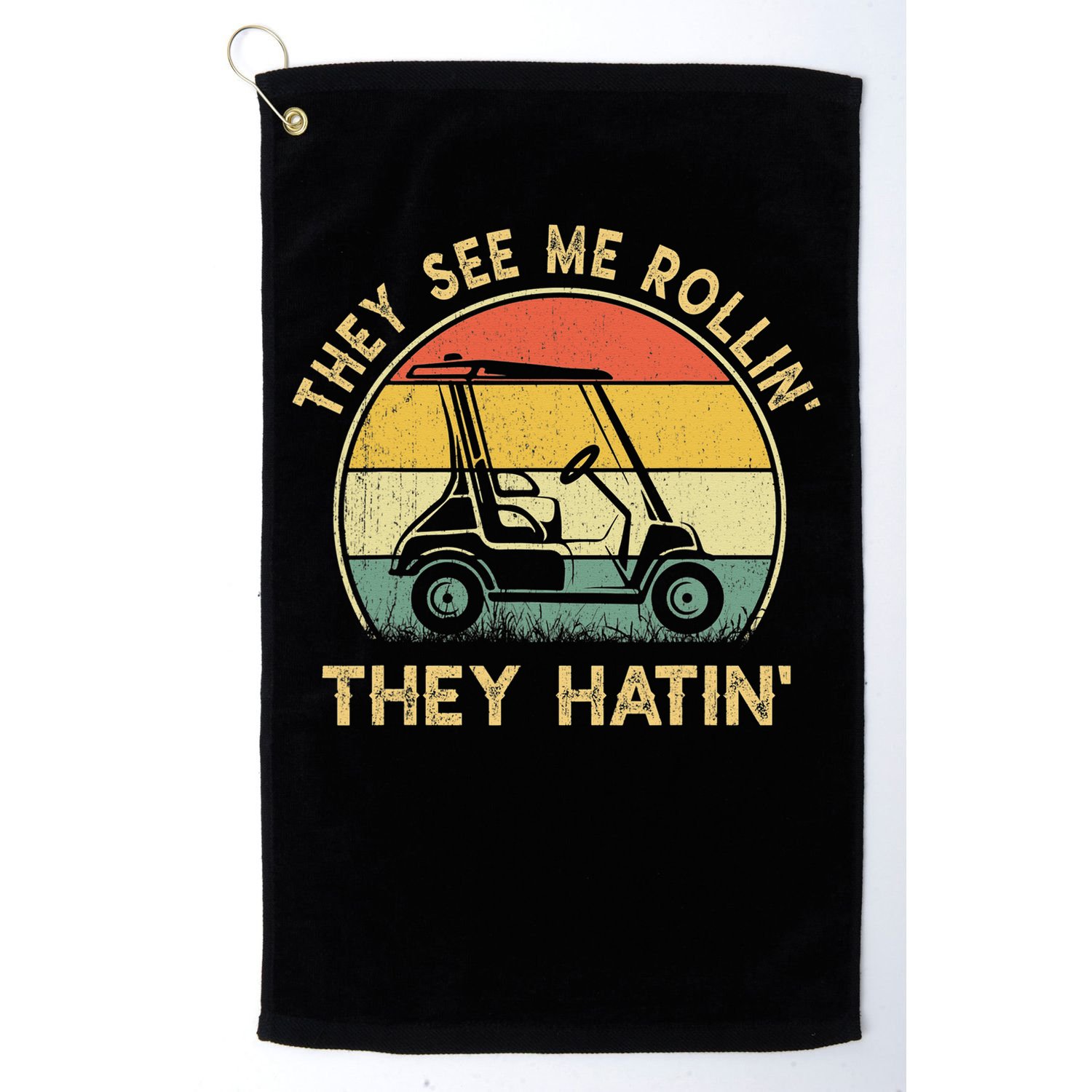 Funny Golf Cart It's a Villages Thing Golf Car Humor Golf Towel