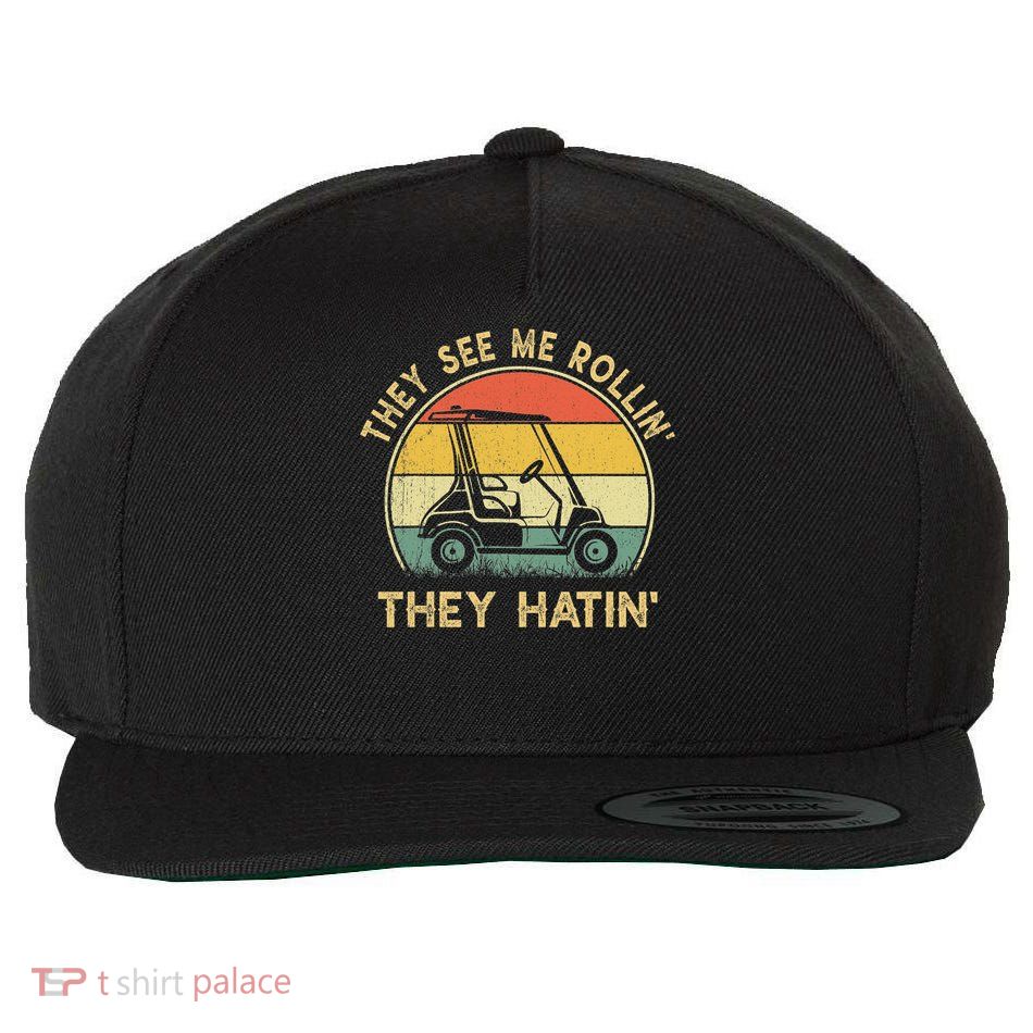 Funny Golf Cart It's a Villages Thing Golf Car Humor Wool Snapback Cap