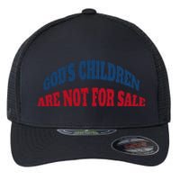 Funny God's Children Are Not For Sale USA Flexfit Unipanel Trucker Cap