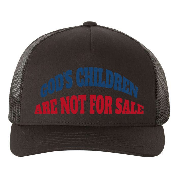 Funny God's Children Are Not For Sale USA Yupoong Adult 5-Panel Trucker Hat