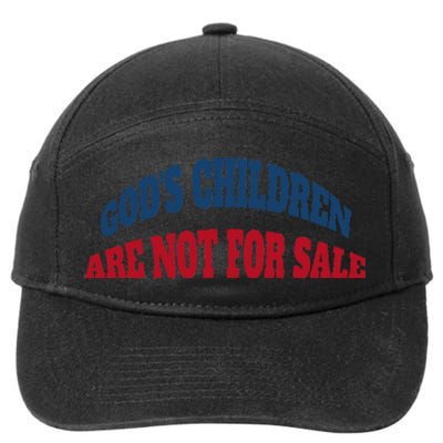 Funny God's Children Are Not For Sale USA 7-Panel Snapback Hat