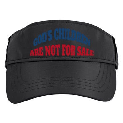 Funny God's Children Are Not For Sale USA Adult Drive Performance Visor