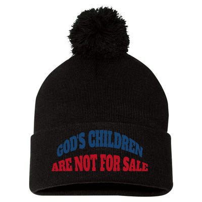 Funny God's Children Are Not For Sale USA Pom Pom 12in Knit Beanie