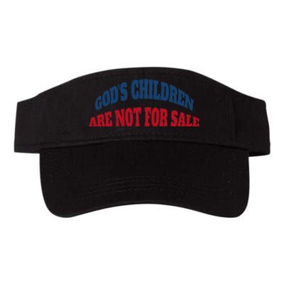 Funny God's Children Are Not For Sale USA Valucap Bio-Washed Visor