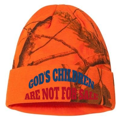 Funny God's Children Are Not For Sale USA Kati Licensed 12" Camo Beanie