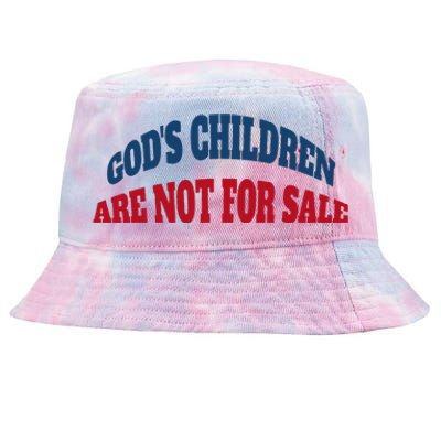 Funny God's Children Are Not For Sale USA Tie-Dyed Bucket Hat