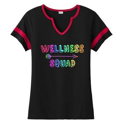 Fitness Gym Crew Health Trainer Tribe WELLNESS Coach Squad Ladies Halftime Notch Neck Tee