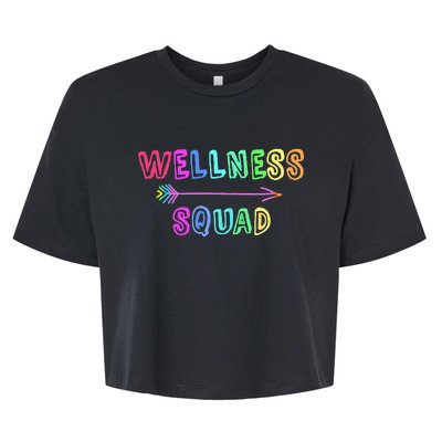 Fitness Gym Crew Health Trainer Tribe WELLNESS Coach Squad Bella+Canvas Jersey Crop Tee