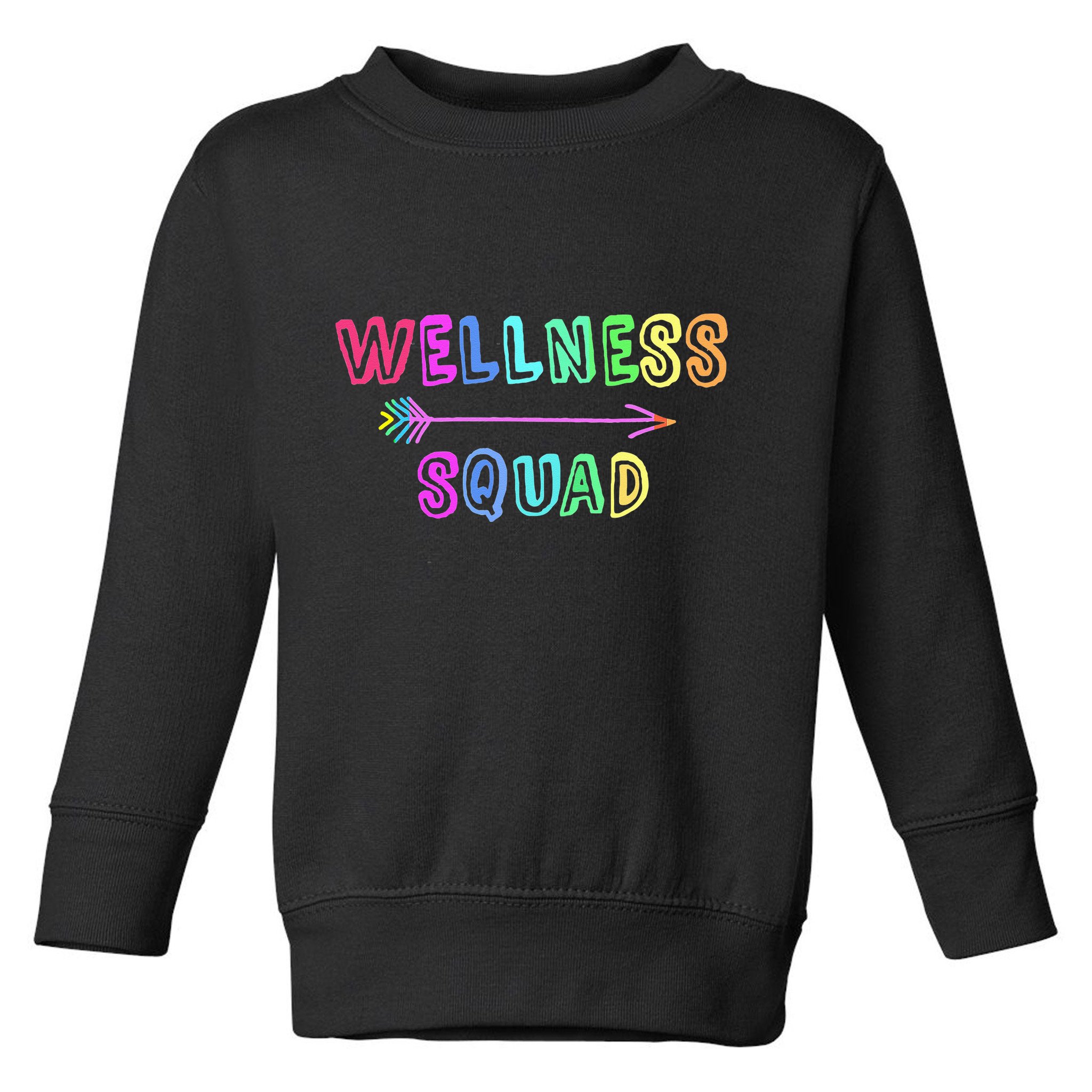 Fitness Gym Crew Health Trainer Tribe WELLNESS Coach Squad Toddler Sweatshirt