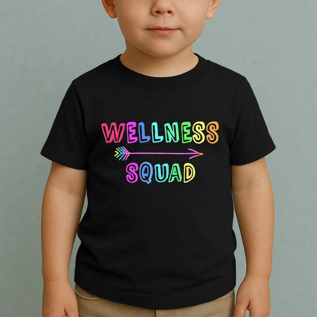 Fitness Gym Crew Health Trainer Tribe WELLNESS Coach Squad Toddler T-Shirt